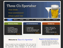Tablet Screenshot of 3gs-sportsbar.com